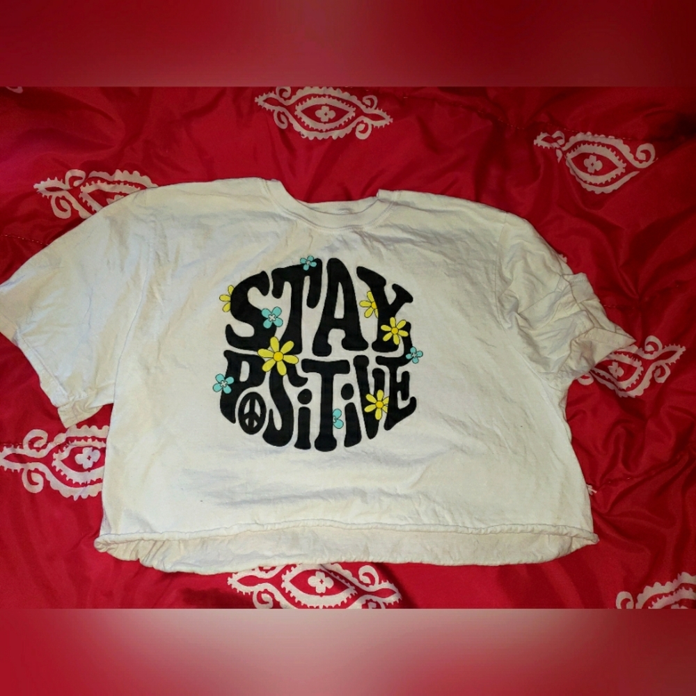 Stay Positive crop top